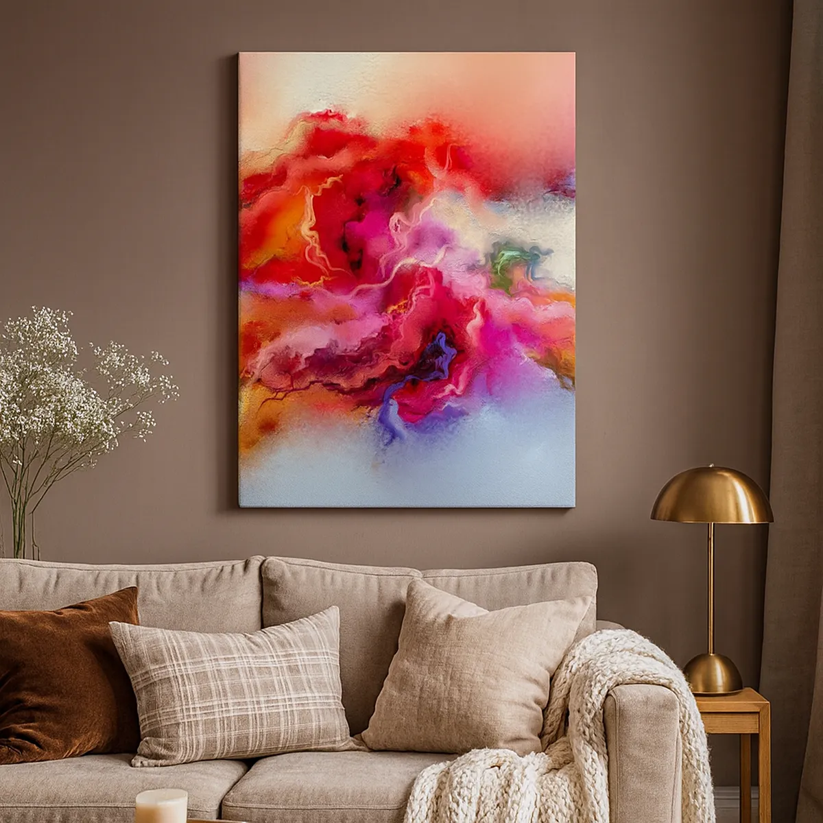 Quadro su tela - Stampe su Tela - Come afferrare i sogni: fumo - 45x80 cm