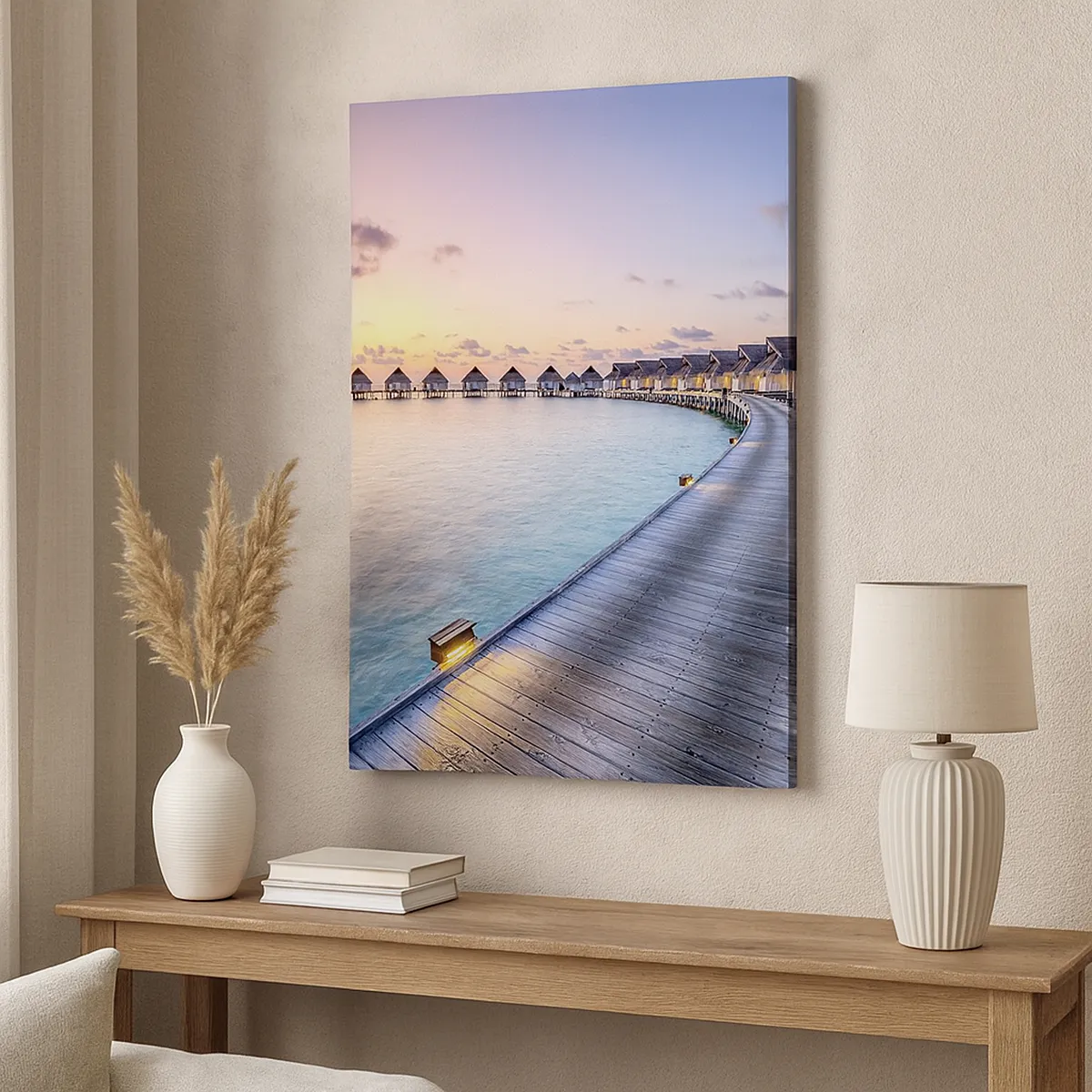 Canvastavla - Bild på duk - Sommarsemester - tillbaka till källorna - 65x120 cm