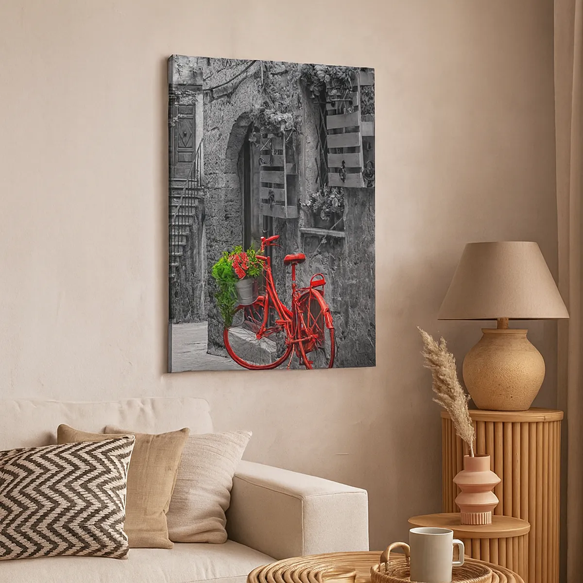 Obraz na plátně - Toskánská ulička - 50x70 cm