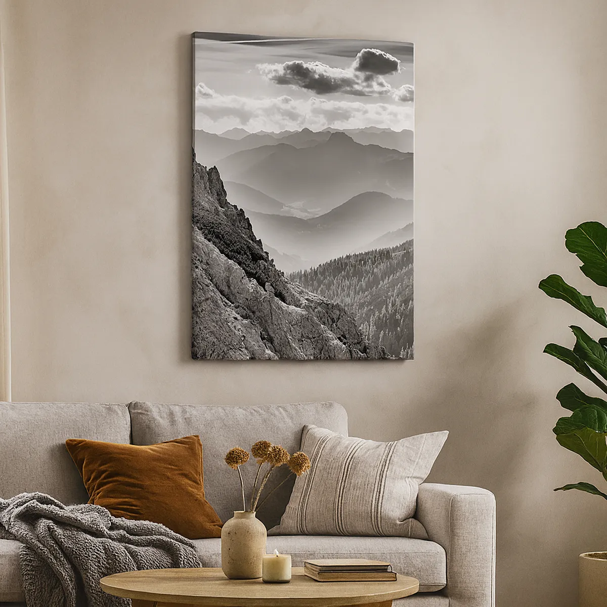 Canvas picture - All the Way to the Horizon - 80x120 cm