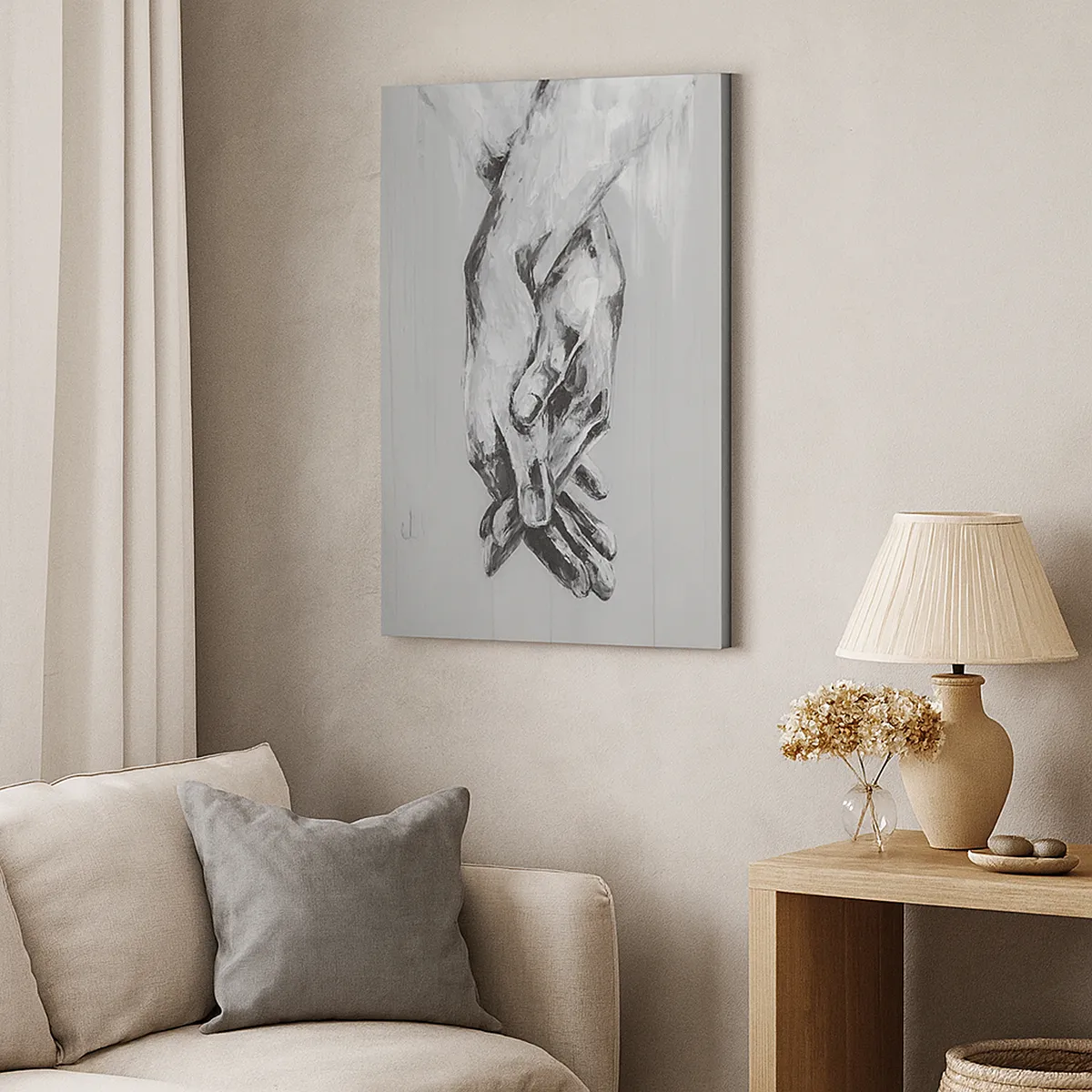 Bild auf Leinwand - Leinwandbild - Anfang… - 45x80 cm