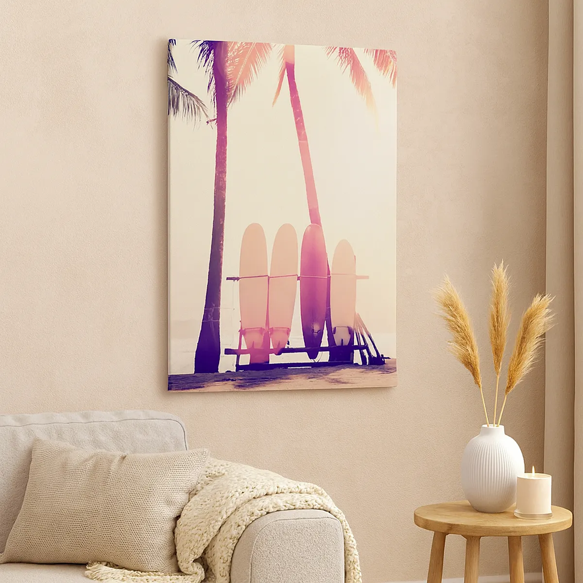 Canvastavla - Bild på duk - Det blir en underbar dag - 45x80 cm