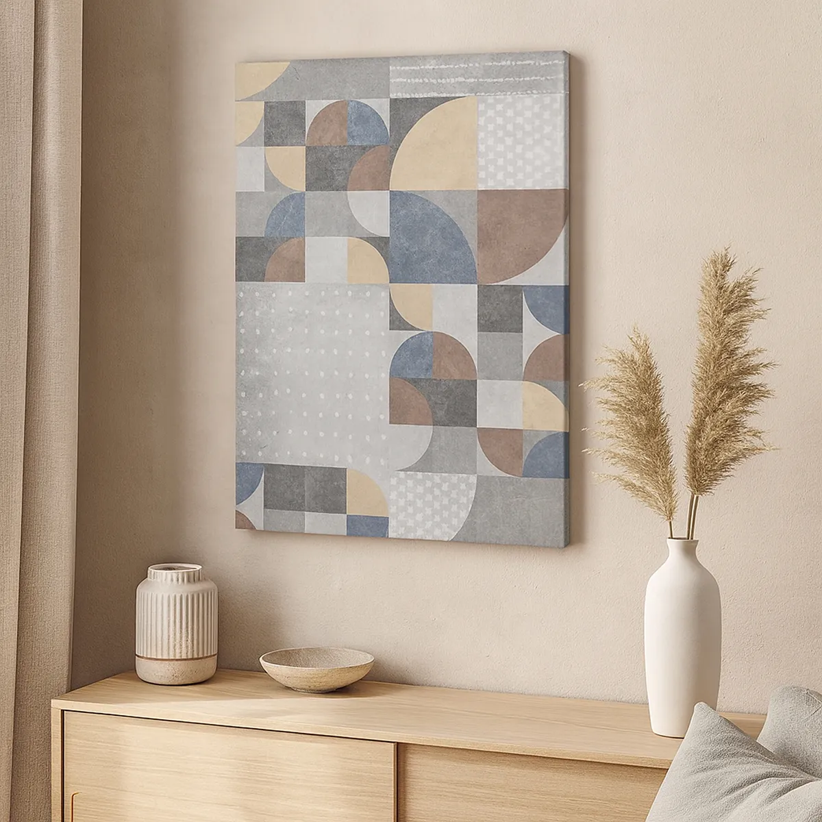 Schilderen op canvas - Keramische fantasie - 65x120 cm