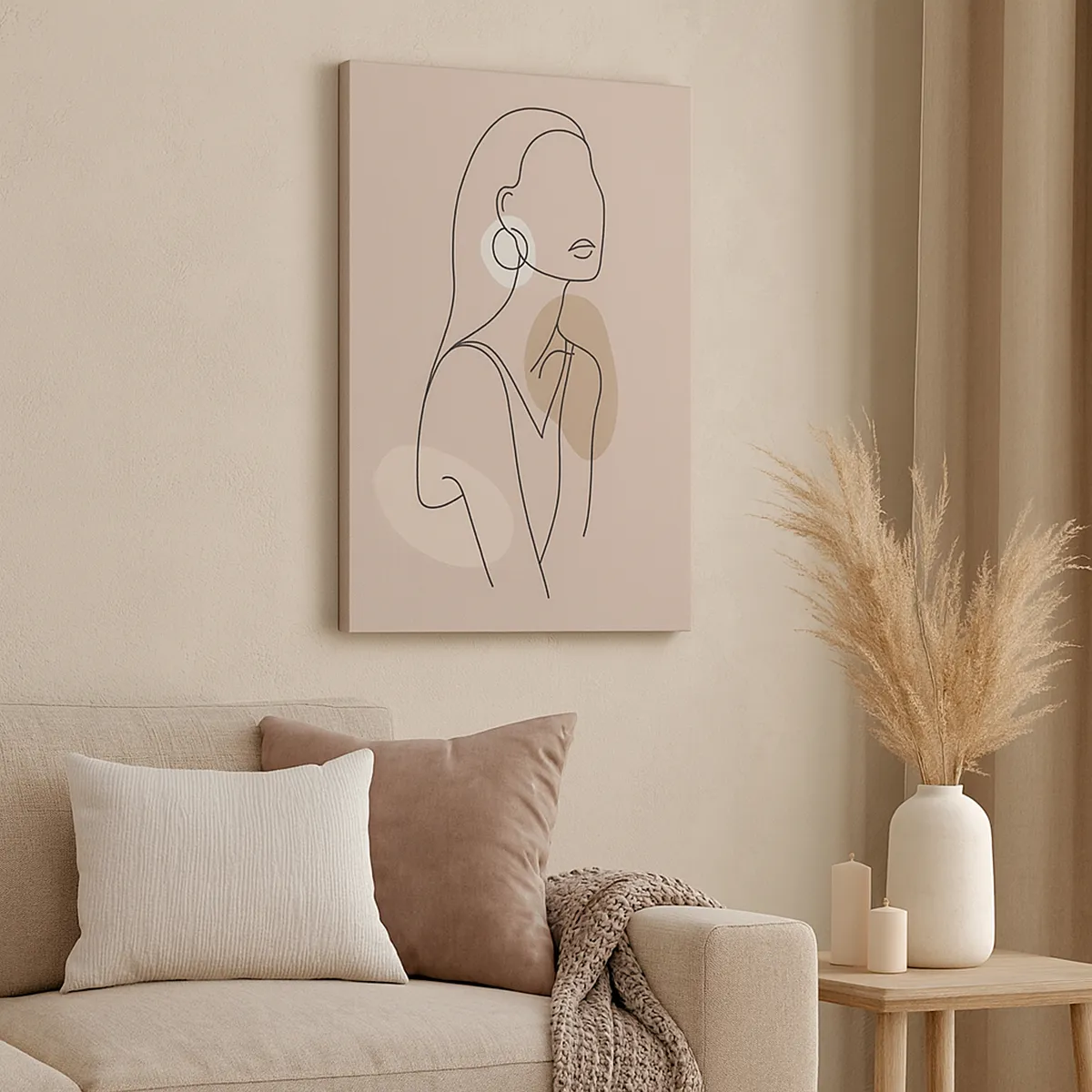 Obraz na plátne - Dievčenská ikona - 45x80 cm