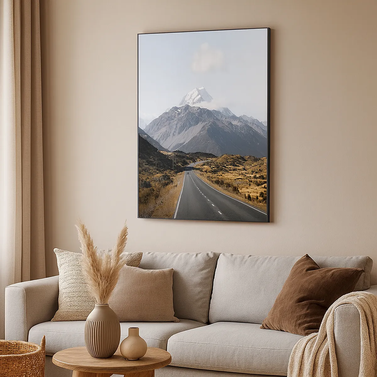 Lærredstryk - Billede på lærred - Vejen til hjerte - 55x100 cm