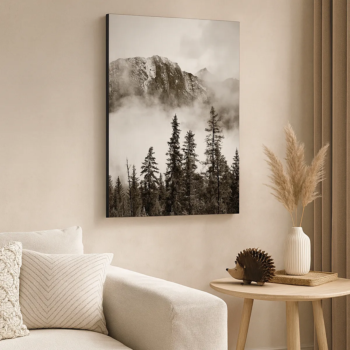 Lærredstryk - Billede på lærred - Granit hersker - 65x120 cm