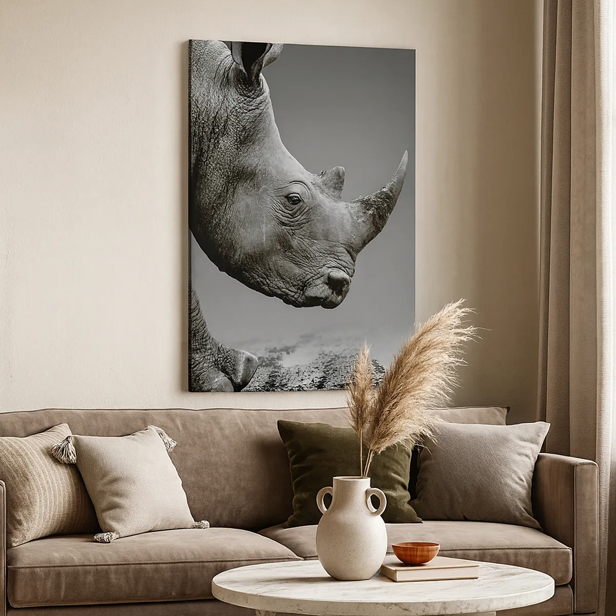 Canvastavla - Bild på duk - Ostoppbar kraft - 45x80 cm