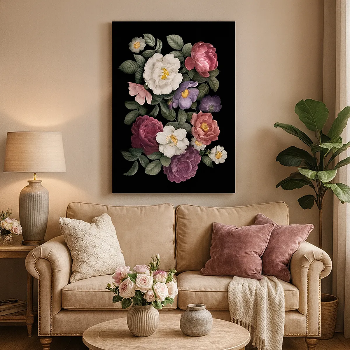 Impression sur toile - Image sur toile - D'un jardin anglais - 45x80 cm