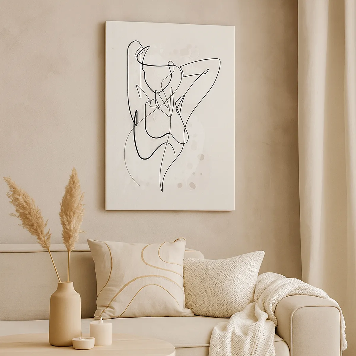 Lærredstryk - Billede på lærred - Forførelsens kunst - 65x120 cm