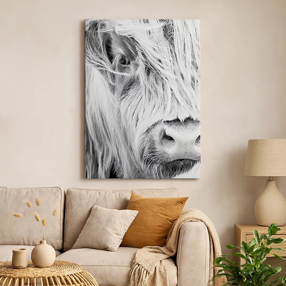 Cuadro sobre lienzo - Impresión de Imagen - La naturaleza escocesa - 45x80 cm