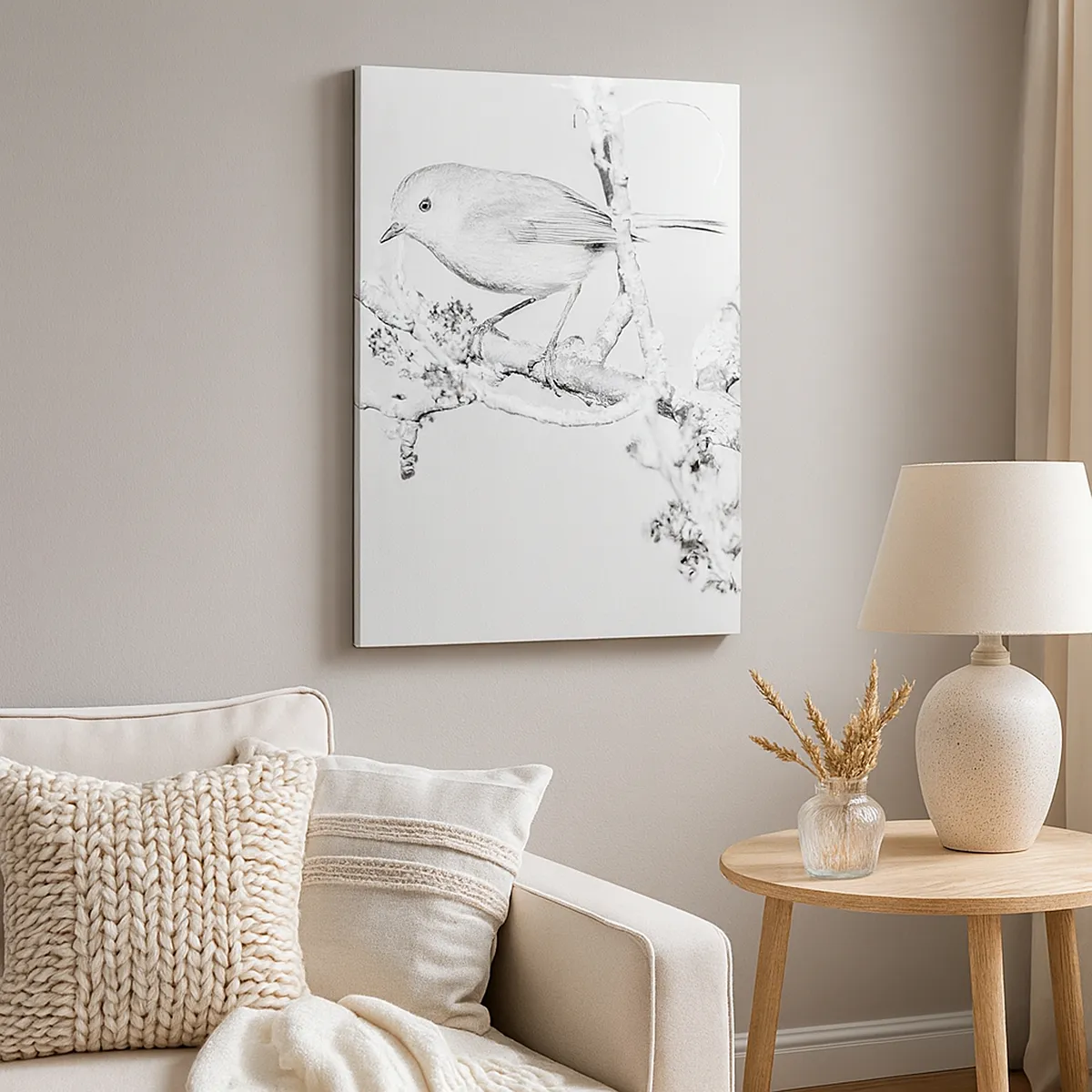 Tablou pe pânză - Dimineață de iarnă - 50x70 cm