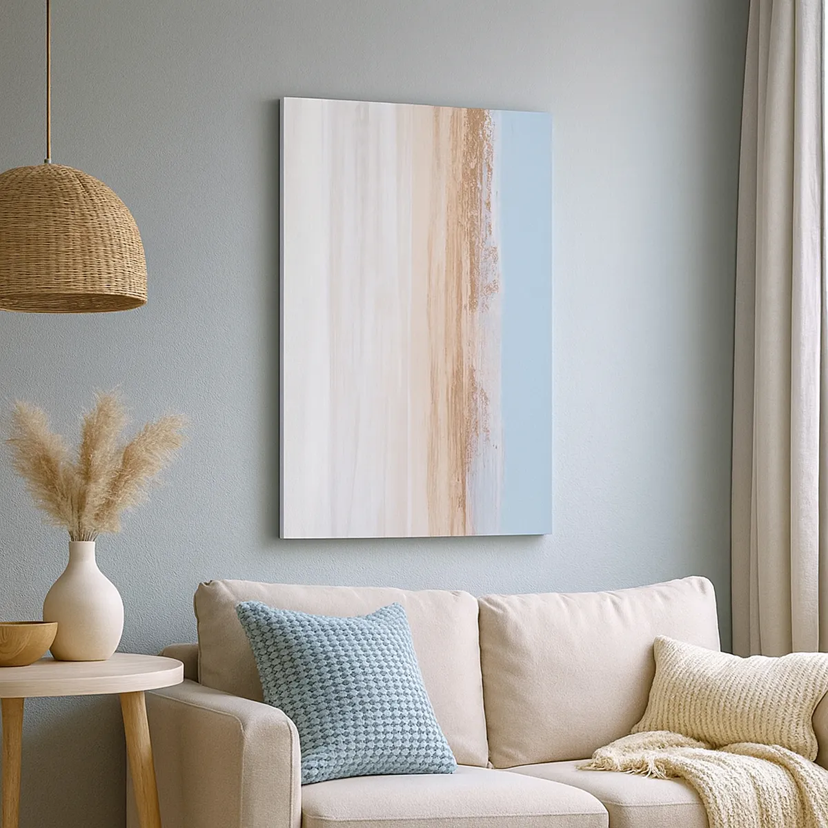 Bild auf Leinwand - Leinwandbild - Mehrdeutige Landschaft - 45x80 cm