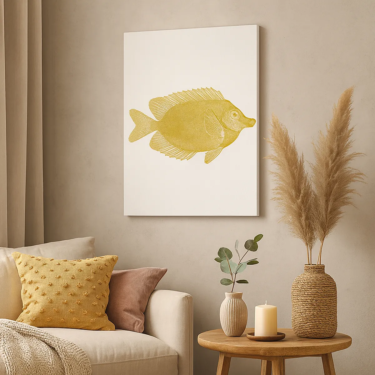 Tablou pe pânză - Pește și atât - 50x70 cm