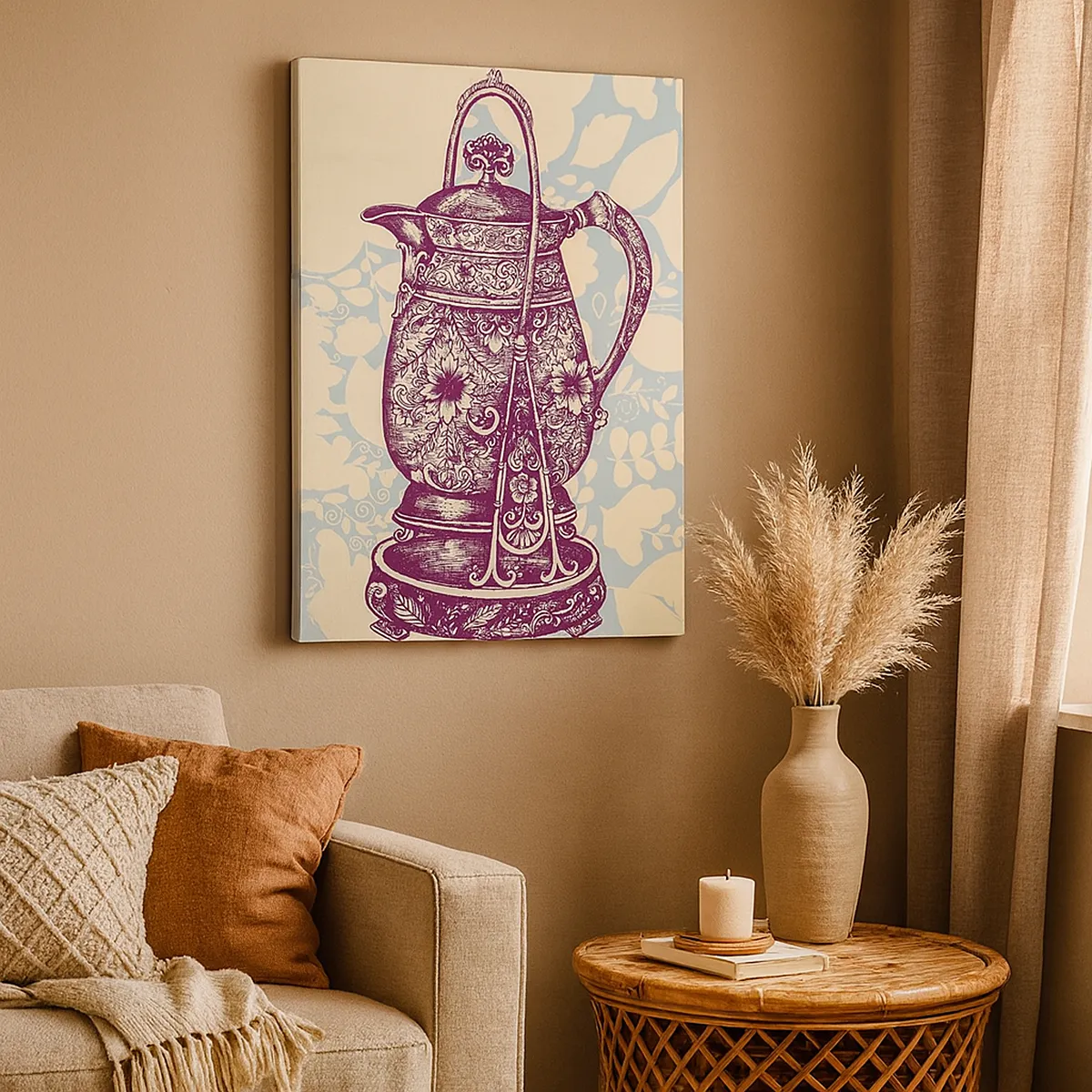 Canvastavla - Bild på duk - Skönhet av det vardagliga livet - 50x70 cm