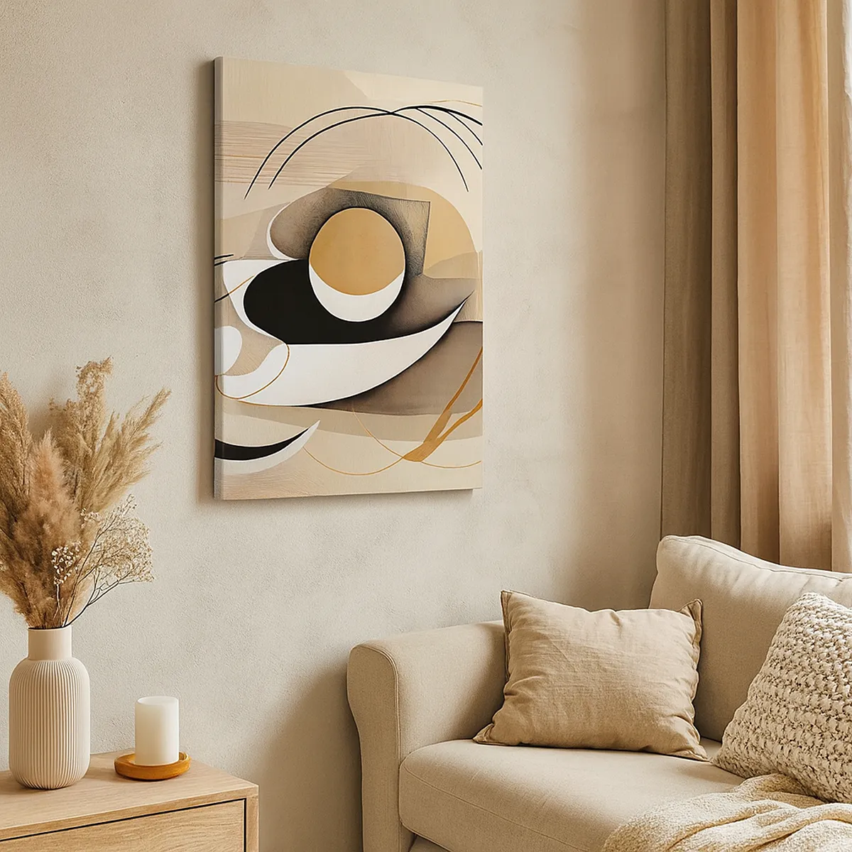 Canvastavla - Bild på duk - Komposition: essensen av saker och ting - 70x100 cm