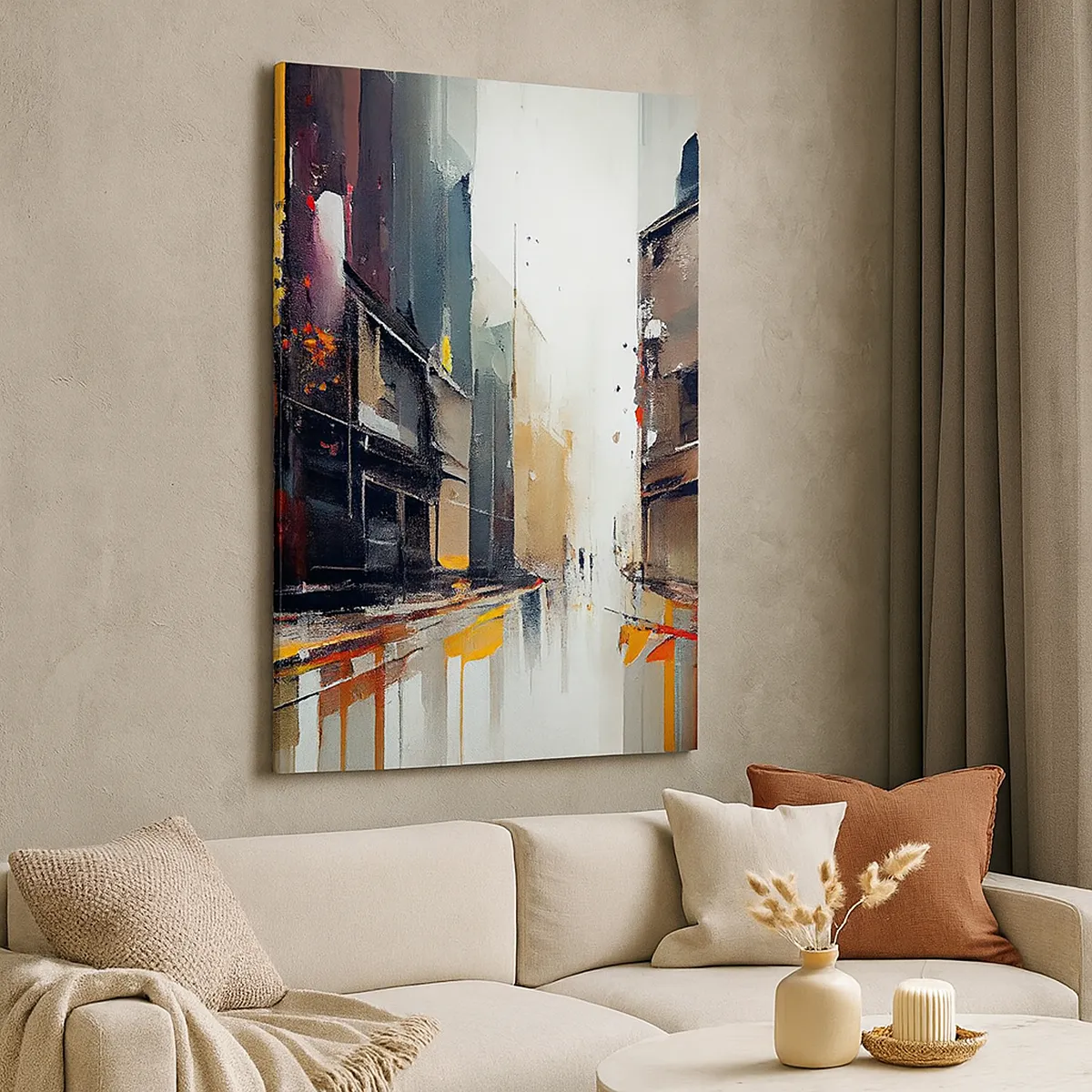 Impression sur toile - Image sur toile - Jour de pluie - 45x80 cm