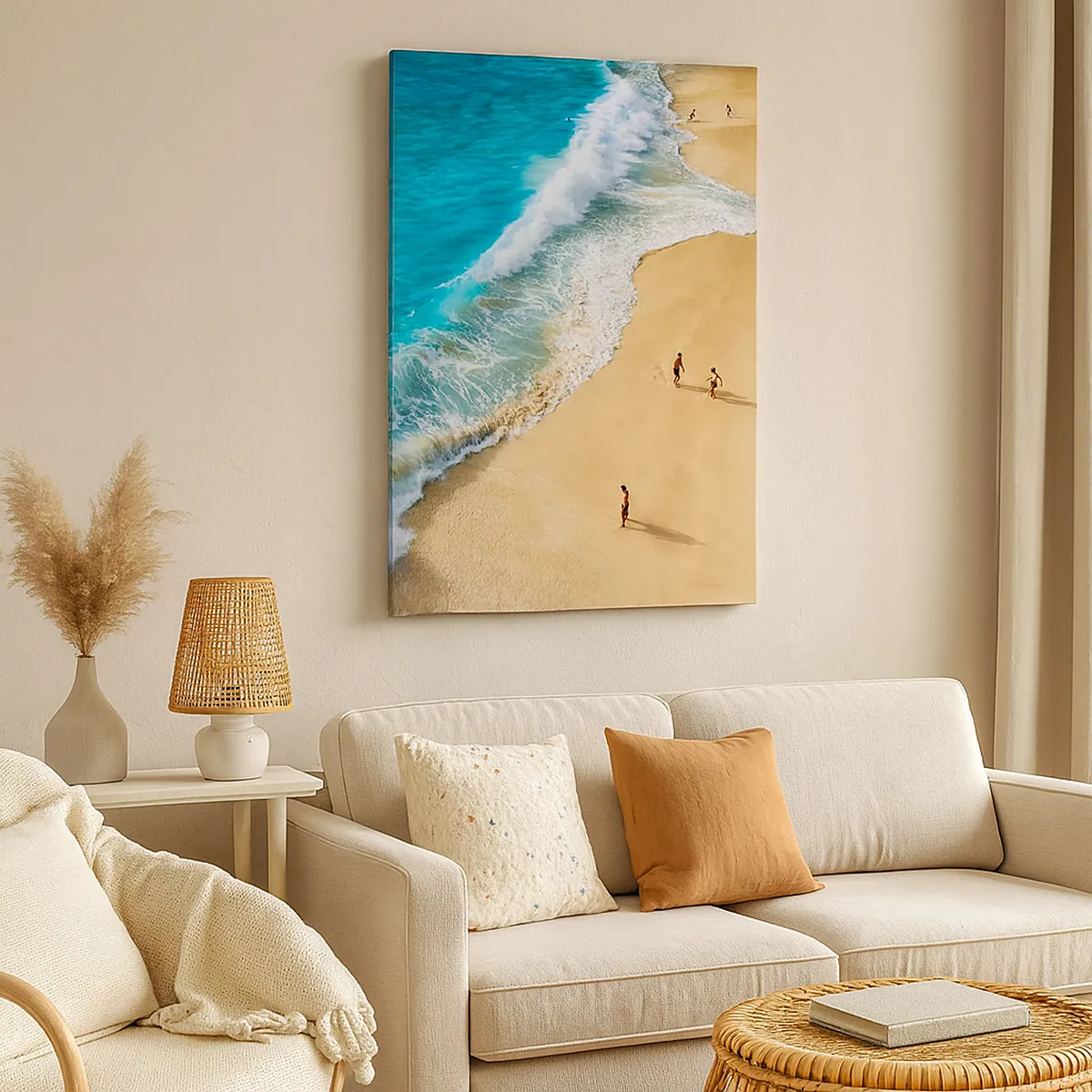 Tablou pe pânză - Și apoi soarele, plaja... - 50x70 cm