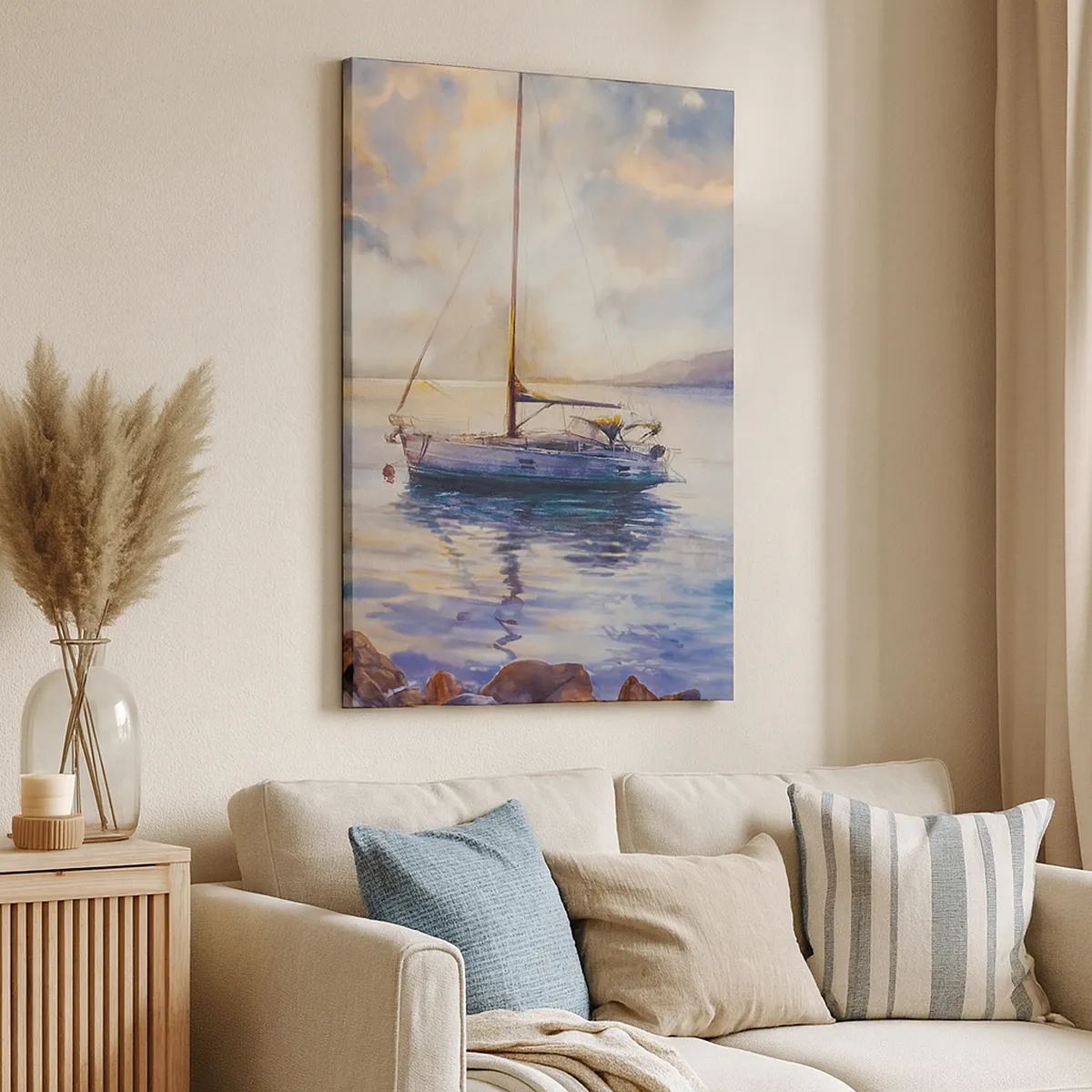 Obraz na plátně - Večer v zátoce - 80x120 cm