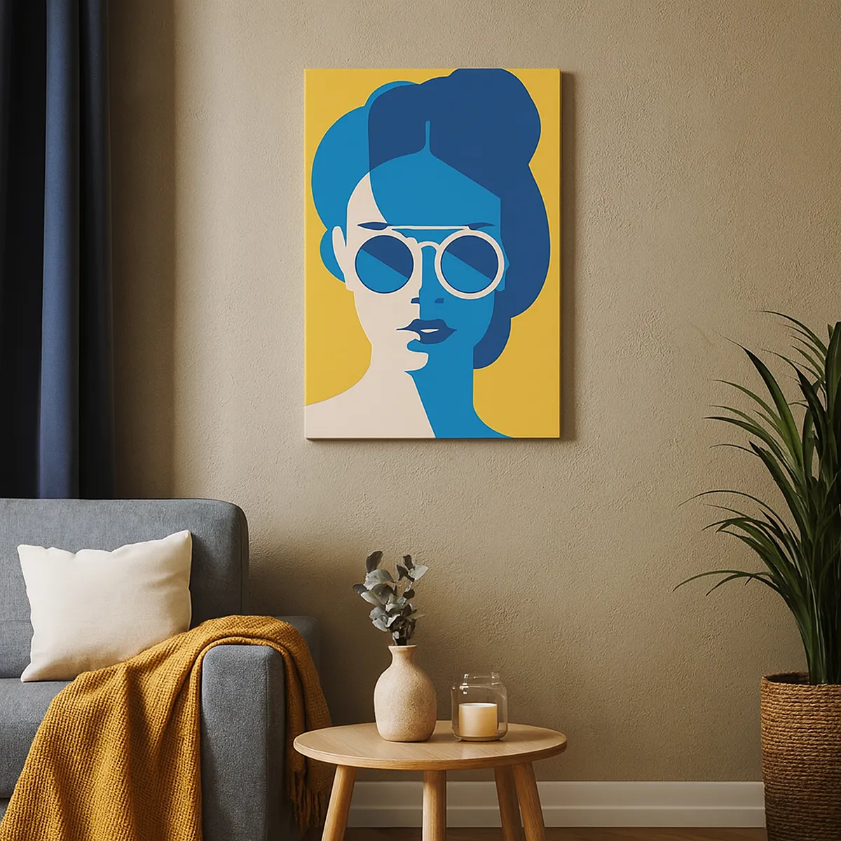 Schilderen op canvas - Vakantie-look - 65x120 cm