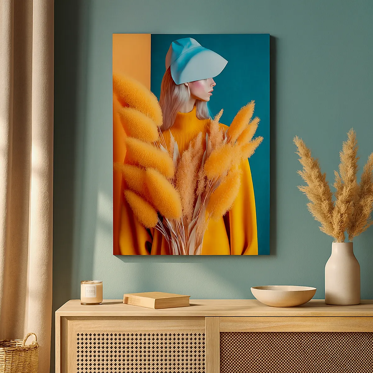 Canvas picture - Fluffy Portrait - 50x70 cm