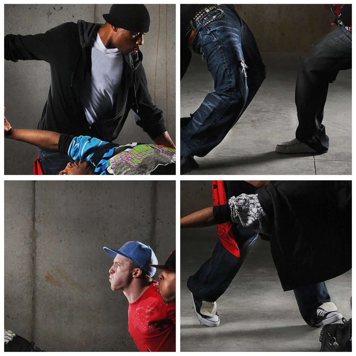 Impression sur toile - Image sur toile - Un groupe de danseurs hip-hop dans une chorégraphie dynamique - 70x50cm - Danser avec le vent de la rue - Décoration murale moderne pour le salon et la chambre ARTTOR