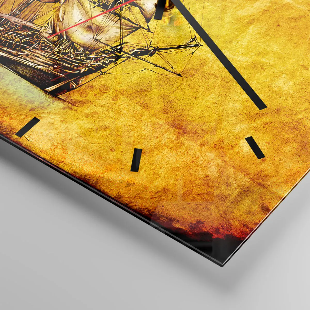 Wandklok - Klok - Richting Tortuga! - 40x40 cm