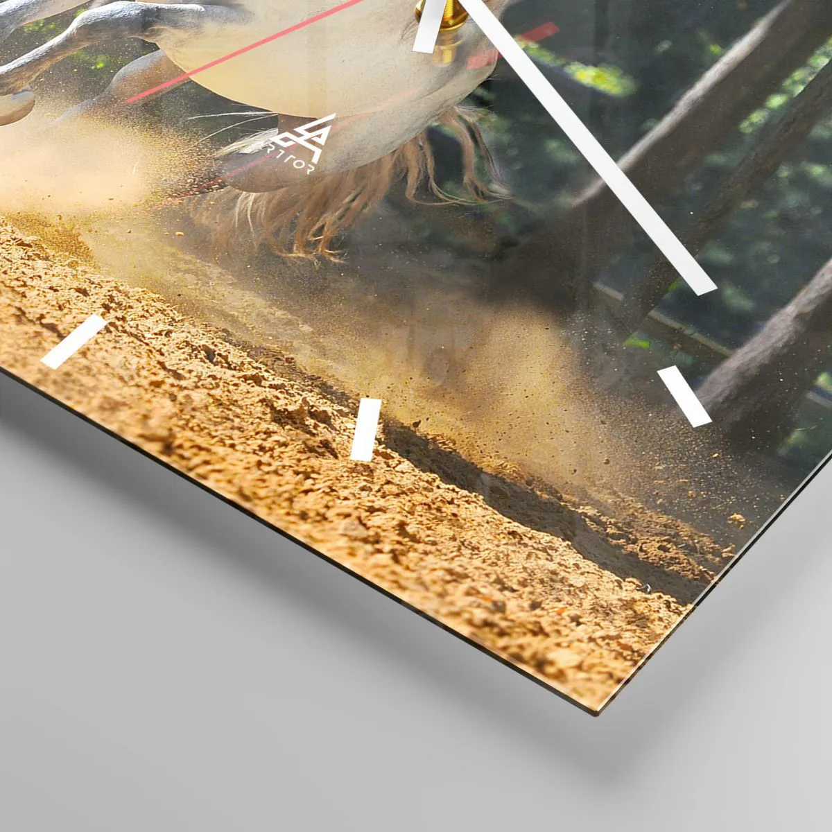 Ceas de perete - Ceas pe sticlă - Ca într-un roman fantastic - 30x30 cm