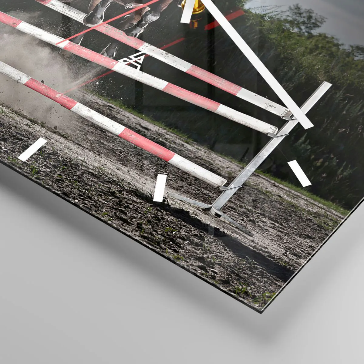 Wall clock - Clock on glass - Together for Victory - 40x40 cm