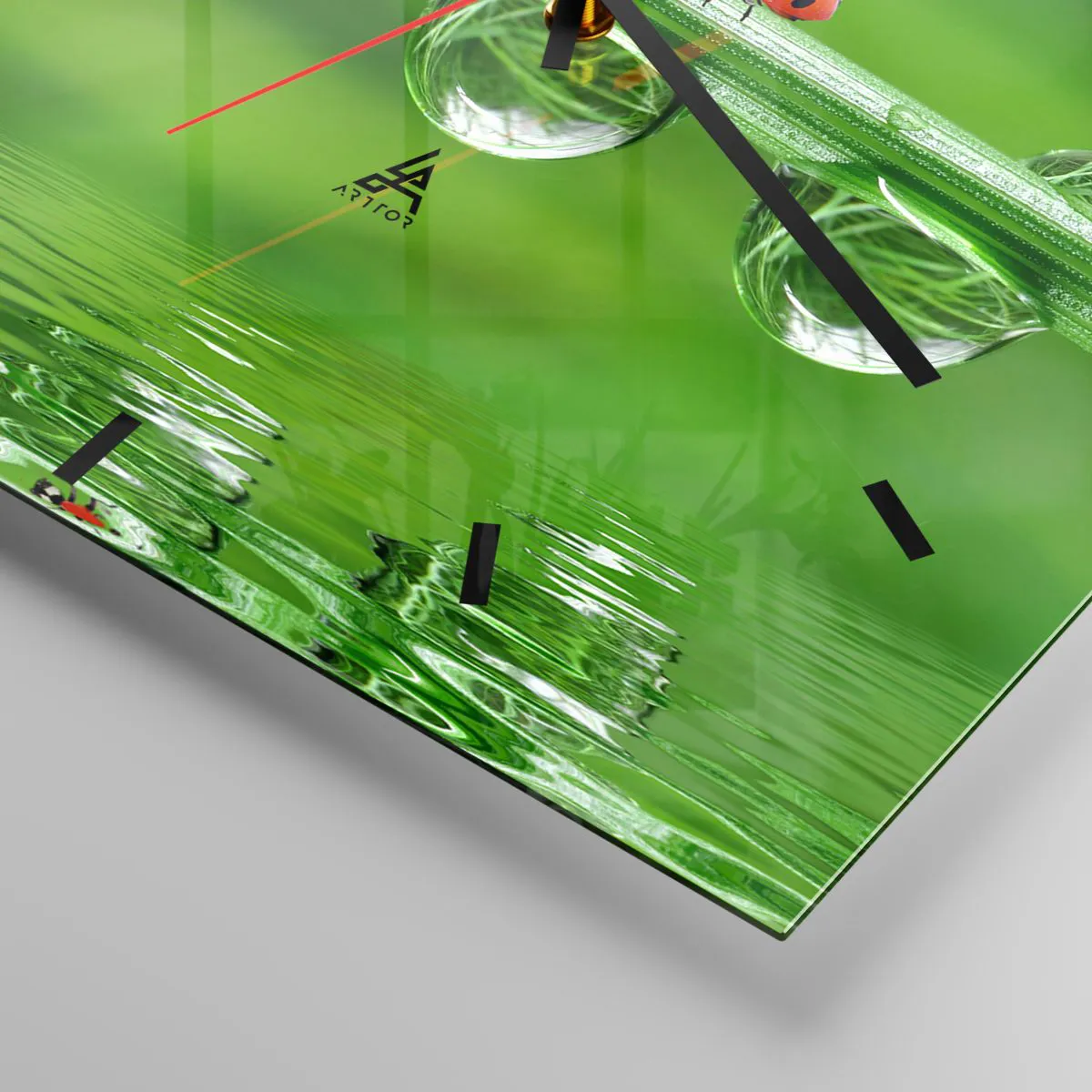 Zegar ścienny - W drodze całe lato - 40x40 cm