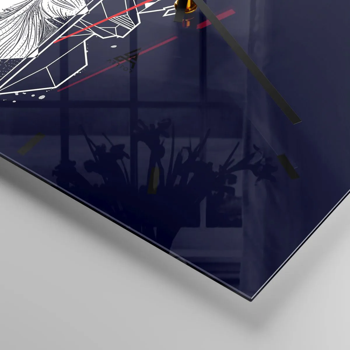 Nástěnné hodiny - Válka a jednota opaků - 30x30 cm