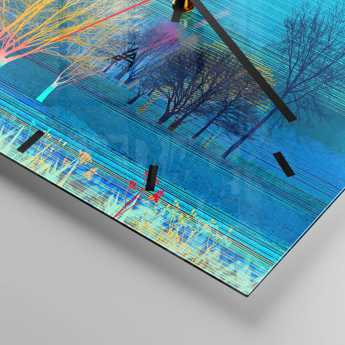 Nástěnné hodiny - Fantastická krajina - 40x40 cm