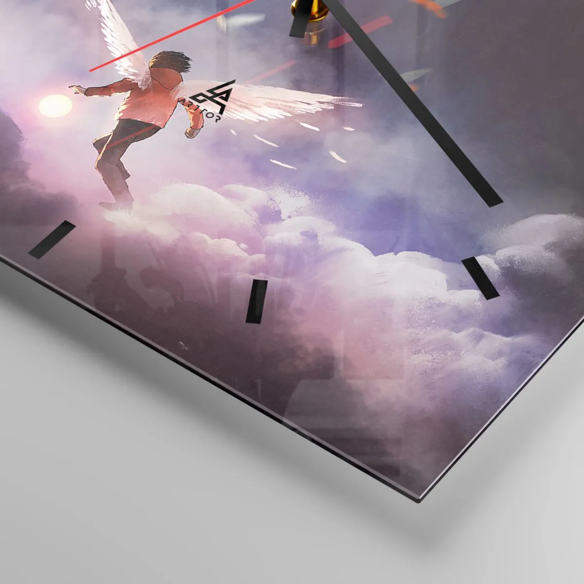 Nástěnné hodiny - Je třeba mít odvahu a představivost - 30x30 cm