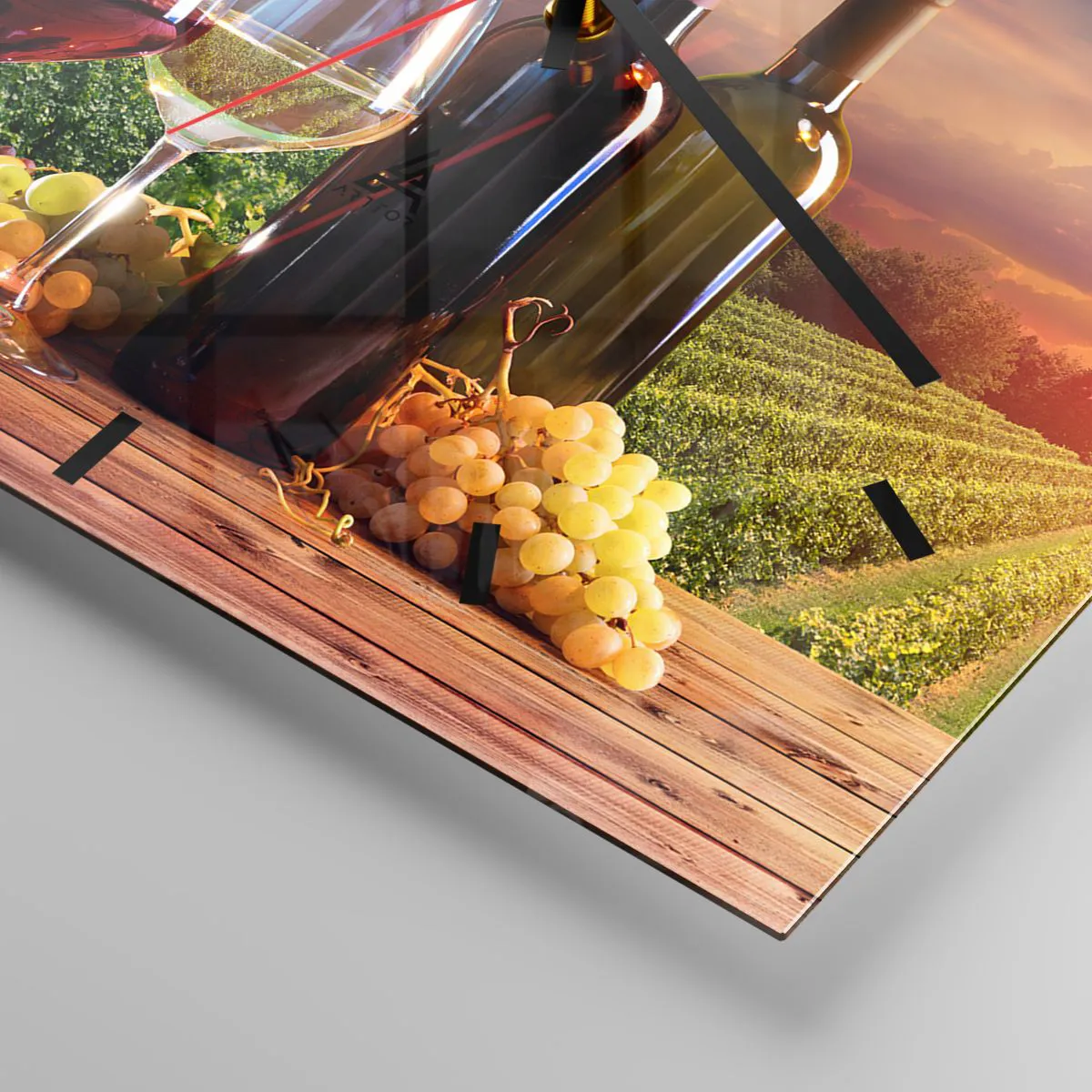 Nástěnné hodiny - Tady má život chuť - 40x40 cm