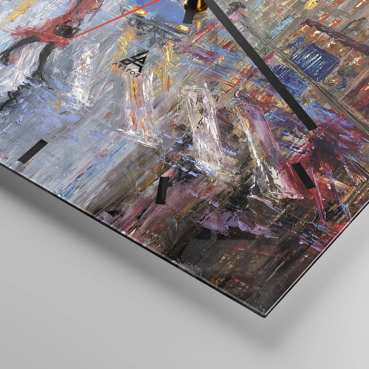 Falióra, Óra - Esős délután a városban - 30x30 cm