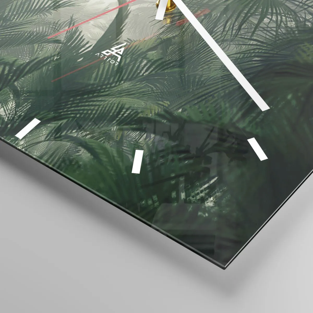 Wandklok - Klok - Tropisch mysterie - 30x30 cm