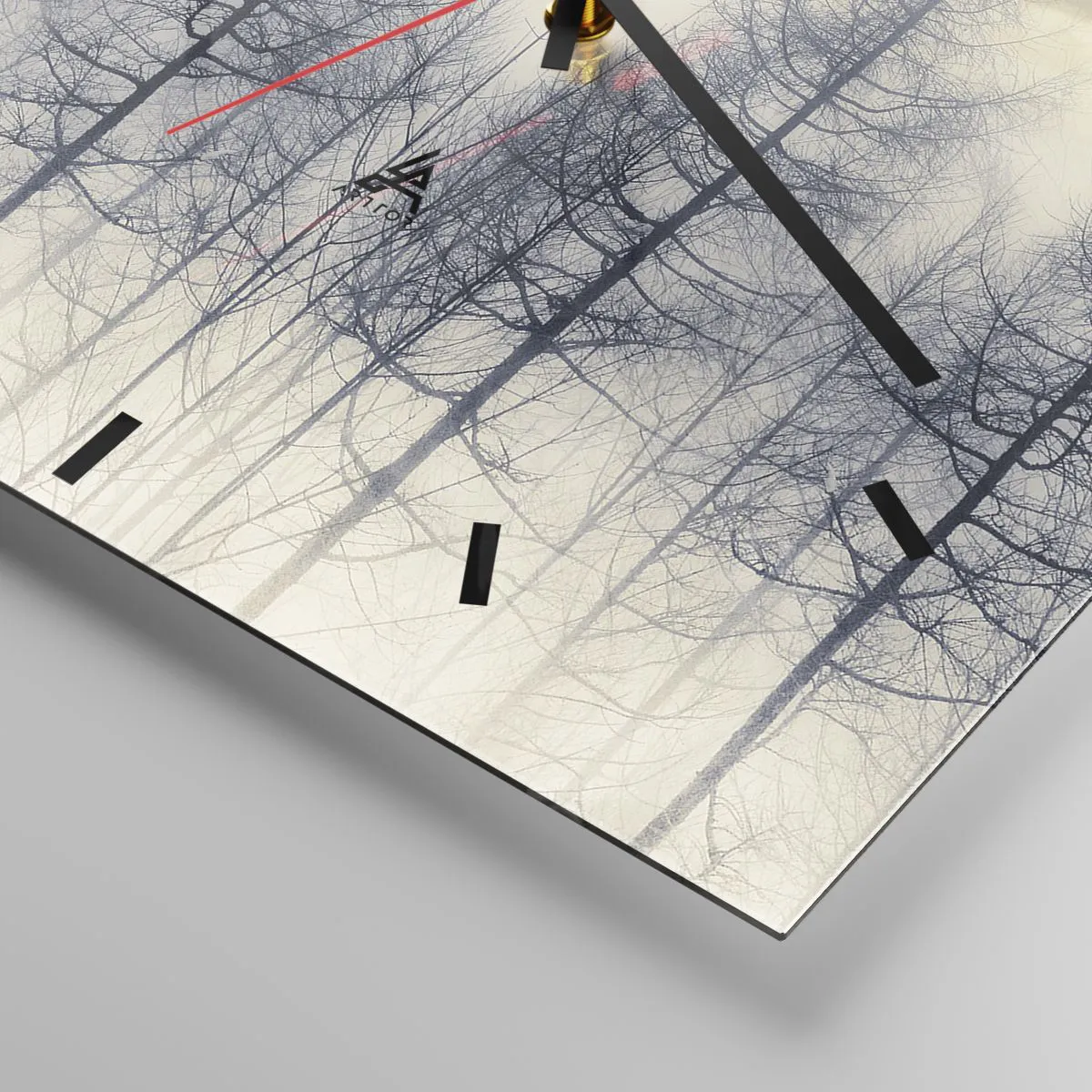 Ceas de perete - Ceas pe sticlă - Spiritele pădurii - 40x40 cm