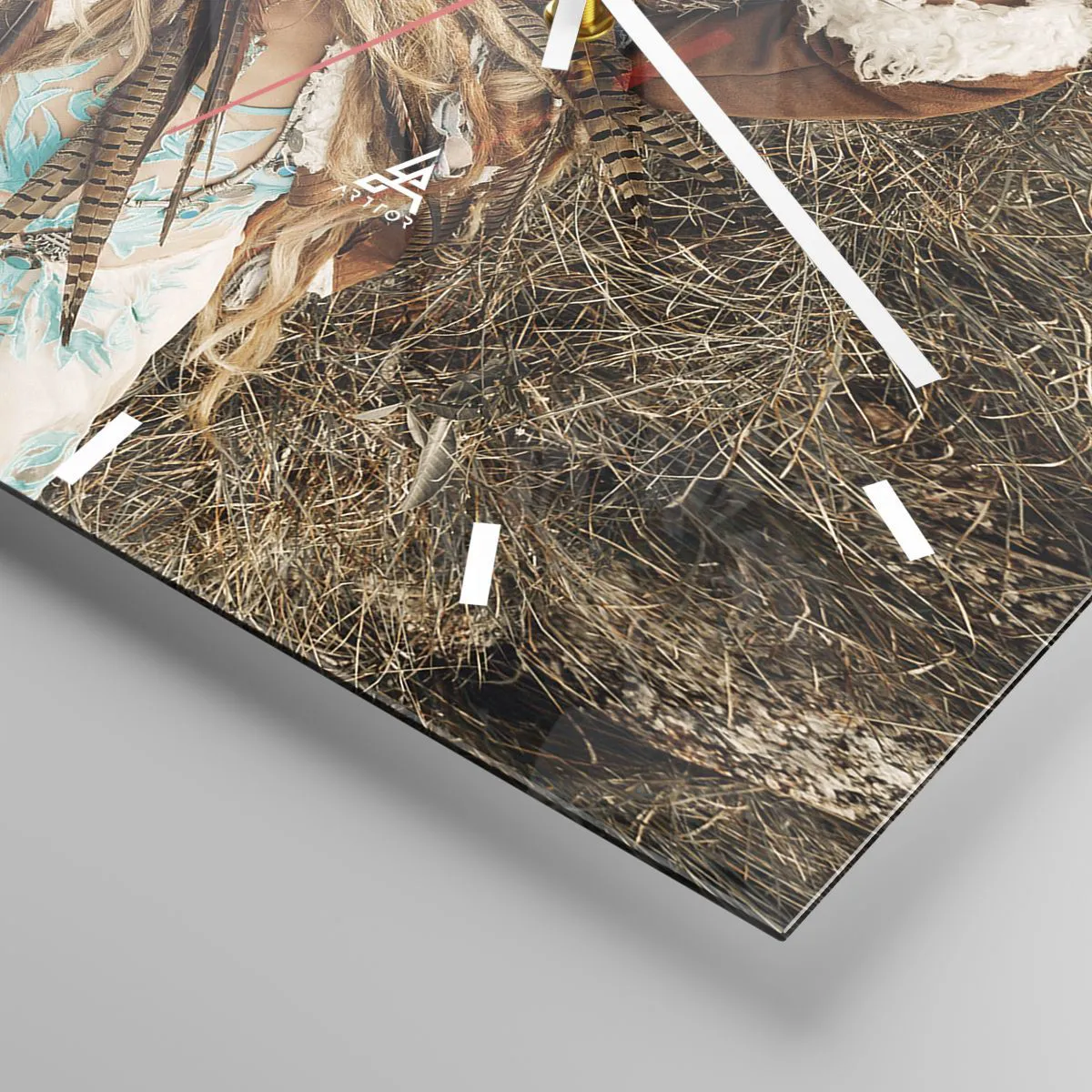 Ceas de perete - Ceas pe sticlă - În drum spre vara iubirii - 30x30 cm