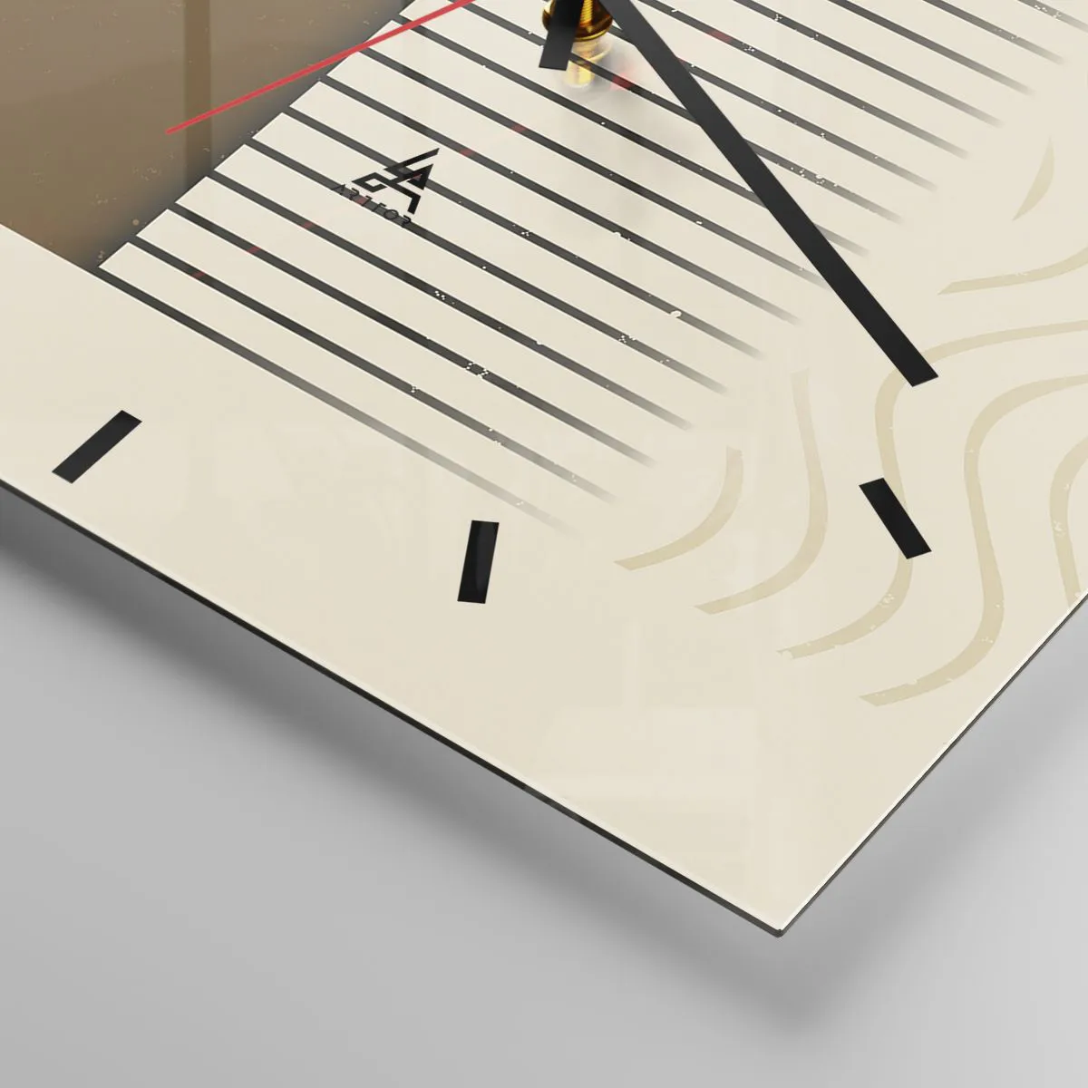 Reloj de pared - Reloj de vidrio - Varios estados - 40x40 cm