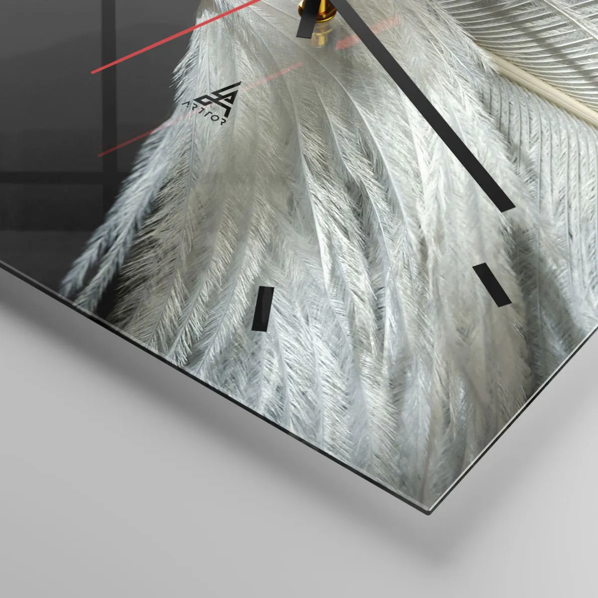 Wall clock - Clock on glass - …and I won't Leave You… - 30x30 cm