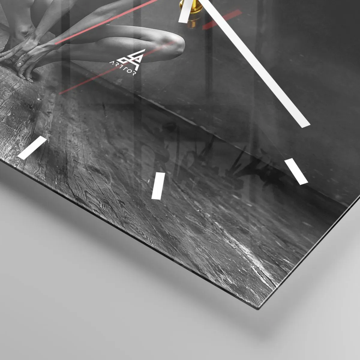 Horloge murale - Pendule murale - Concentration de l'énergie de la danse - 40x40 cm