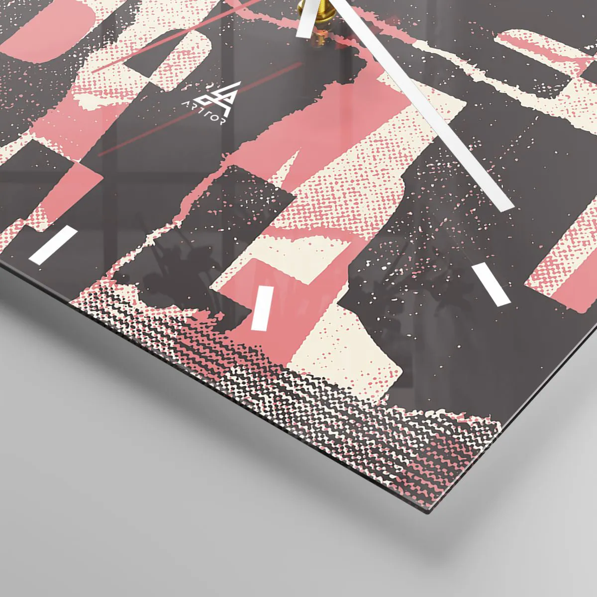 Ceas de perete - Ceas pe sticlă - Toată această agitație - 30x30 cm