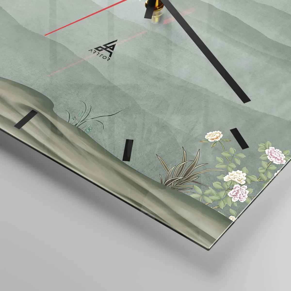 Ceas de perete - Ceas pe sticlă - Primăvara, ah, tu ești - 30x30 cm