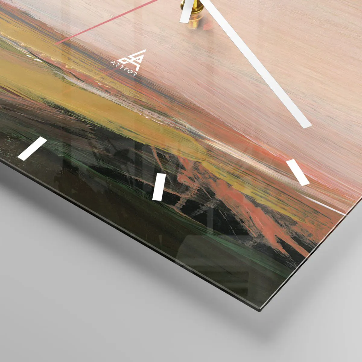 Falióra, Óra - Rózsaszínben - 30x30 cm