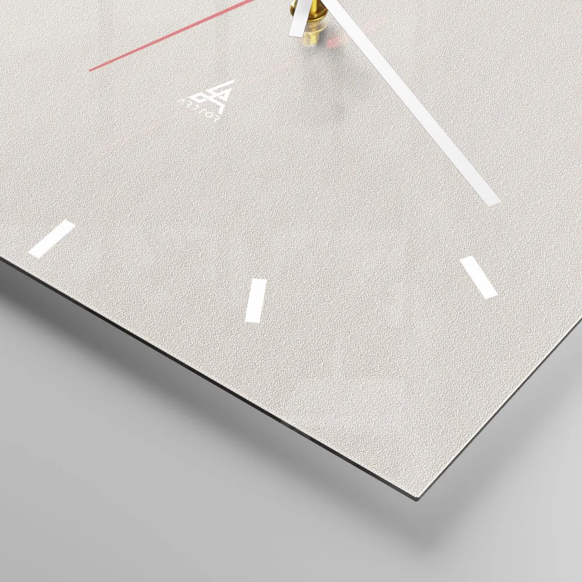 Wanduhr - Glasuhr - Dynamische Pinselstriche in Schwarz auf hellem Hintergrund - 30x30cm - Unaufhaltsamer Trieb - Moderne Wanddekoration für Wohnzimmer und Schlafzimmer ARTTOR