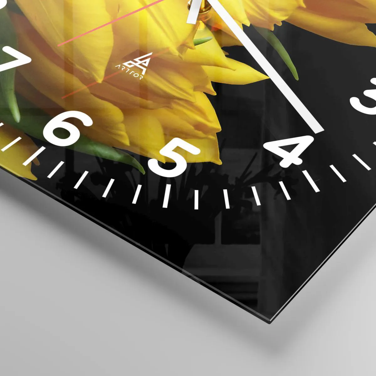 Zegar ścienny - Powstały z czystego słońca - 40x40 cm