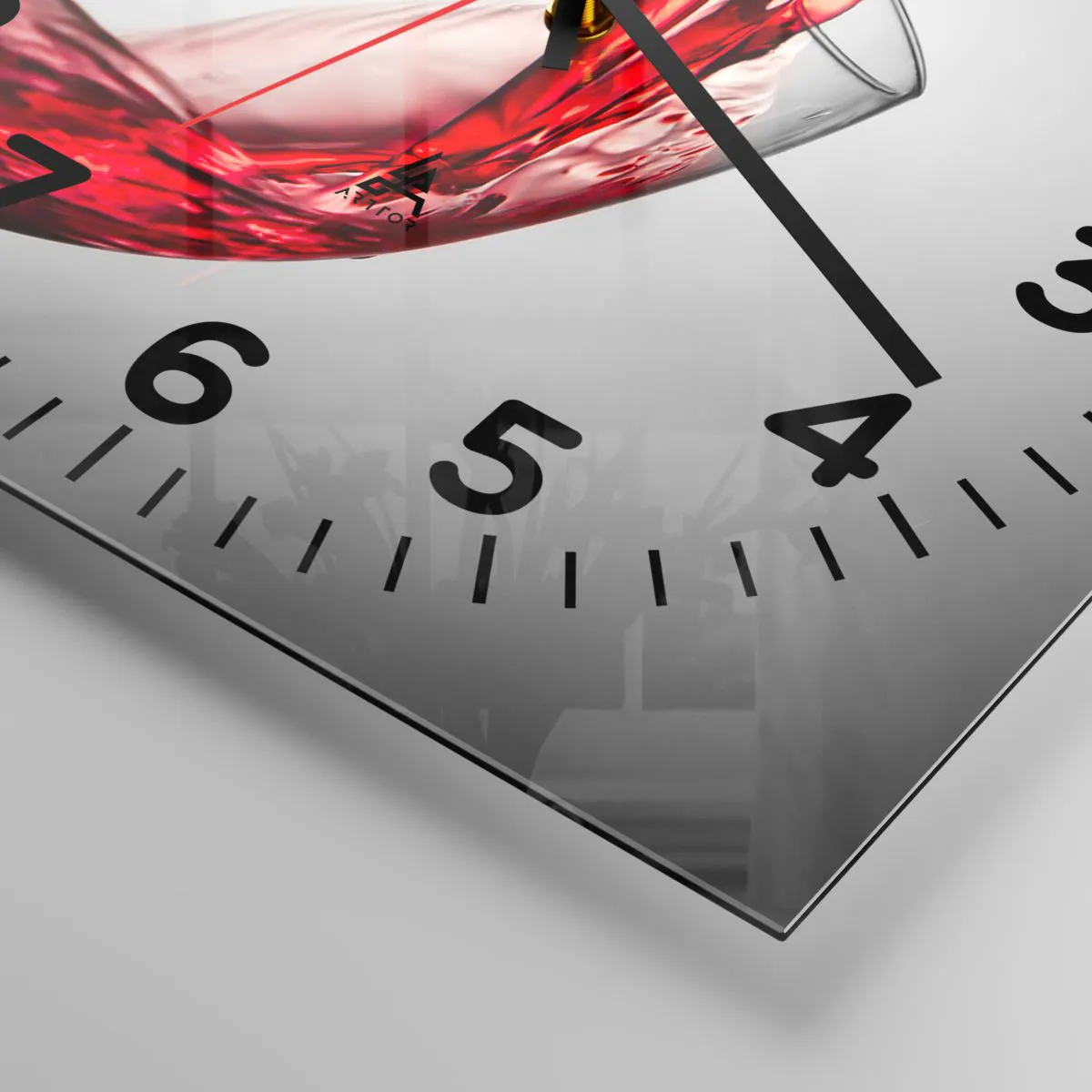 Vægur, Uret - Farve - bevægelse - lyd - 40x40 cm