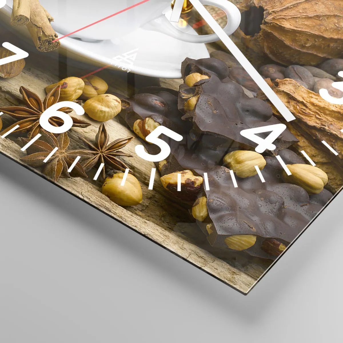 Wanduhr - Glasuhr - Für Nervenkitzel-Suchende - 30x30 cm