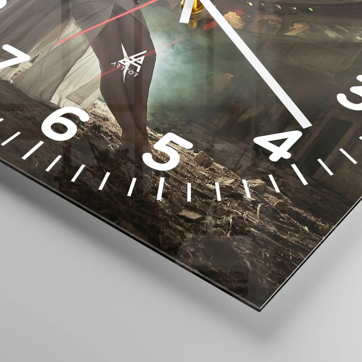 Horloge murale - Pendule murale - L'esprit du théâtre ancien - 30x30 cm