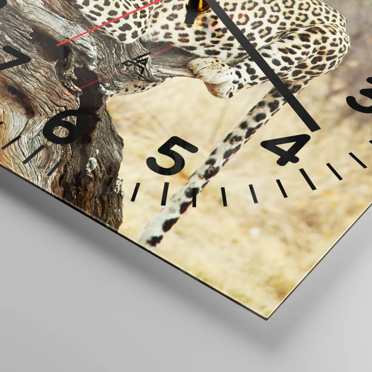 Reloj de pared - Reloj de vidrio - Voy por mi cuenta - 40x40 cm