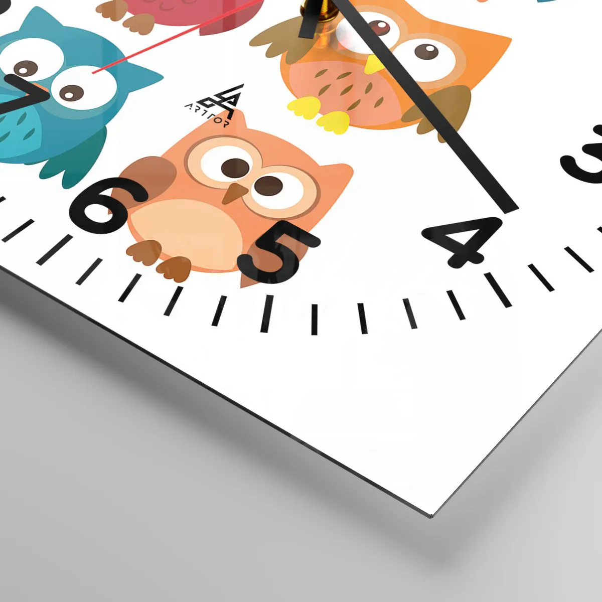 Wanduhr - Glasuhr - Es macht Spaß, anders zu sein - 40x40 cm